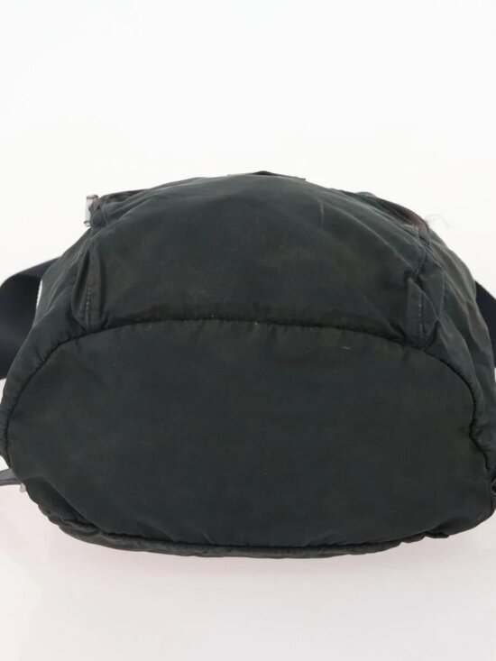 PRADA Backpack Nylon 2 Set Black Khaki Auth bs34889 main image 14